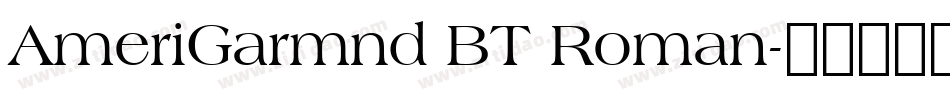 AmeriGarmnd BT Roman字体转换
